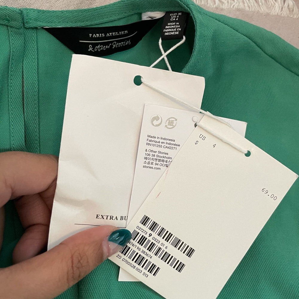 & Other Stories Dress in Green